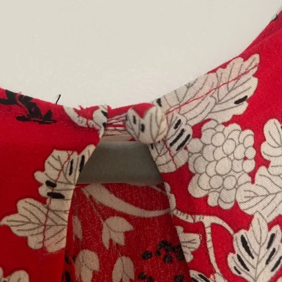 Beautiful TopShop Red Printed Dress - Picture 5 of 8